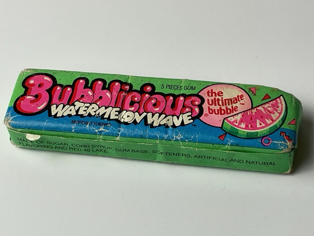 1993 Watermelon Wave Bubbliciuos Bubble Gum Pack Unopened