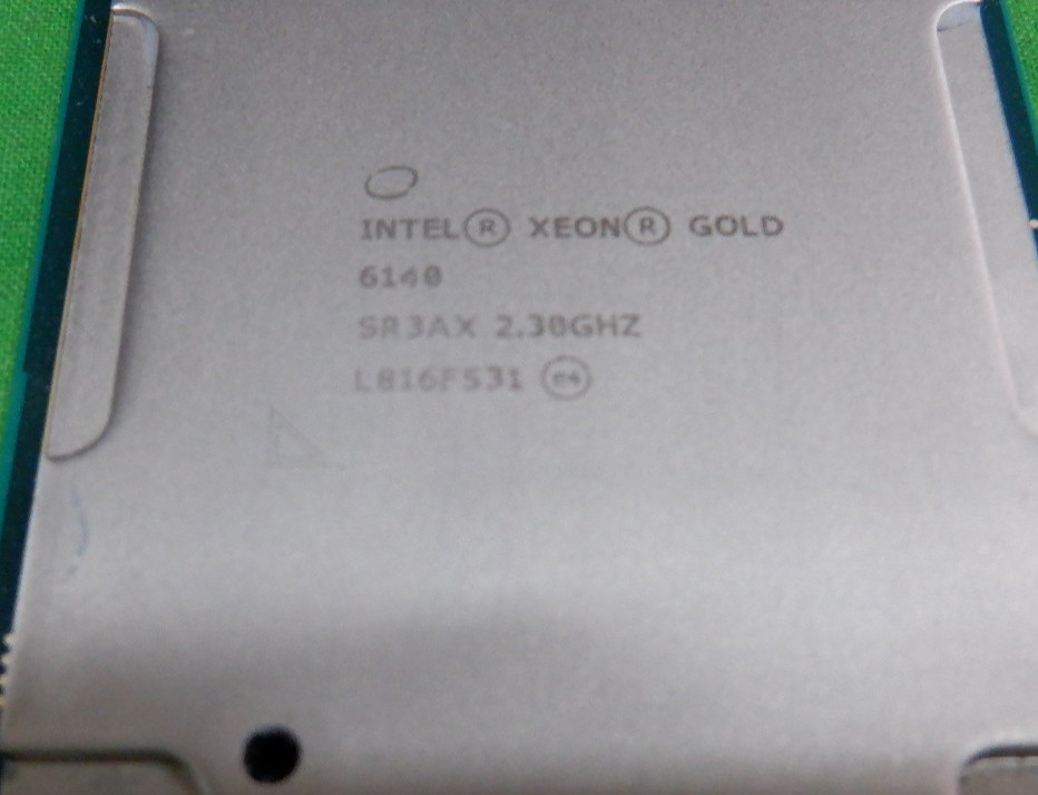 Intel Xeon 18-Core Gold 6140 2.3GHz Processor SR3AX CPU