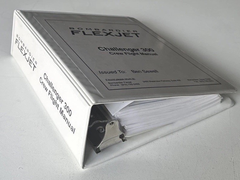 Bombardier FLEXJET Challenger 300 Crew Flight Manual
