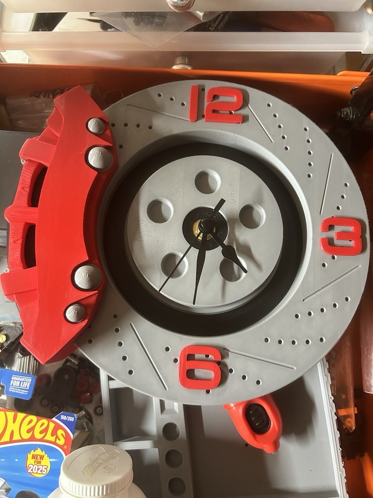 3D Printed Brake Caliper Clock