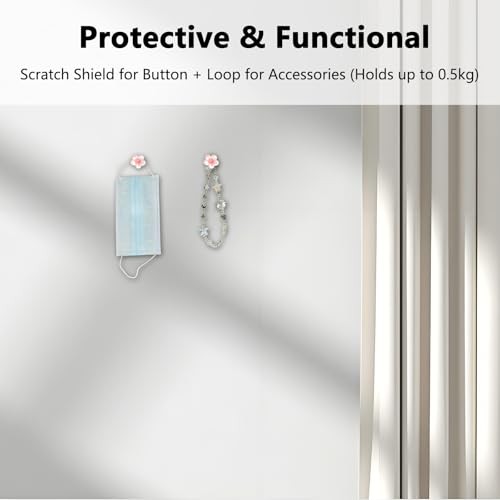 Push to Start Button Cover Pink Engine Starter Stop Flower Design Car Decor