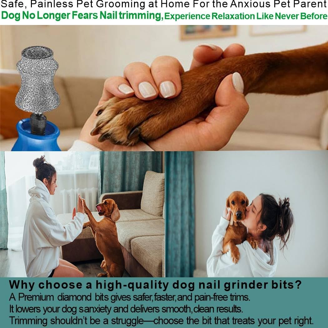 Painless for Dremel Dog Nail Grinder Attachment Replacement Heads - Diamond B...