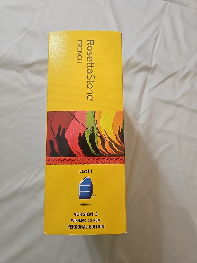 Rosetta Stone FRENCH Lev 1, Version 3 Win/Mac CD-Rom, Headset/Mic. Complete. NEW