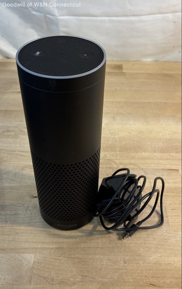 Amazon Echo 1st Generation Smart Speaker Black Alexa Voice Control Bluetooth