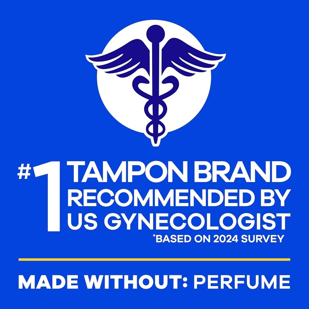 40 Count Unscented Biodegradable Tampons with Applicator - Super Plus Absorbency