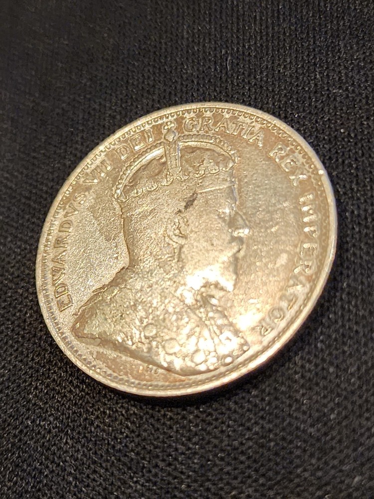 1910 Canada 25 Cents Silver Coin