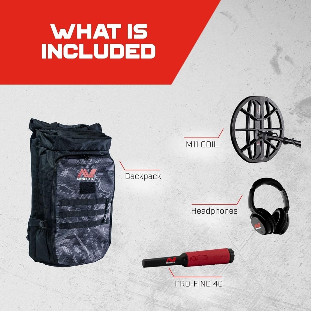 Minelab Manticore Metal Detector w/Pro-Find 40 & New Backpack Bundle
