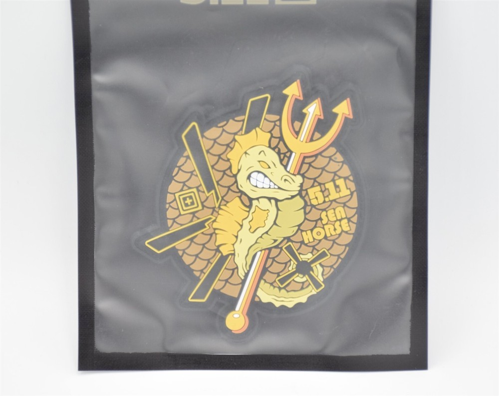 5.11 TACTICAL SEAHORSE LOGO PATCH HOOK/LOOP BACKING RARE