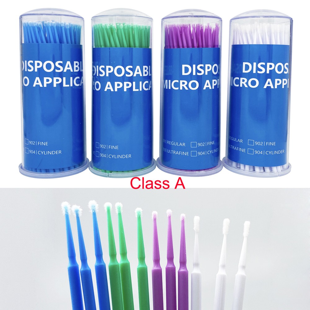 Microbrush Micro Brush Applicator Tips Regular, Fine, Super Fine Dental Class A