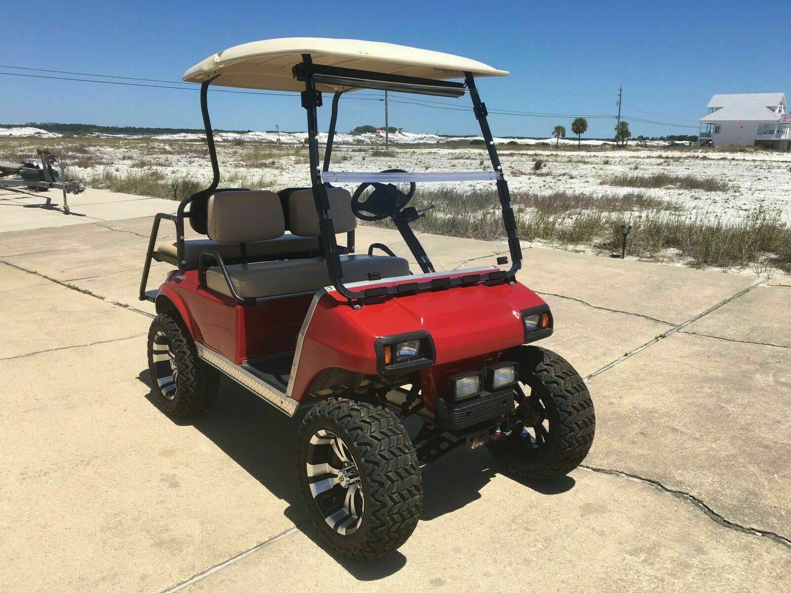 Golf Cart Fold Down Acrylic Clear Windshield For Club Car DS 2000.5-Up