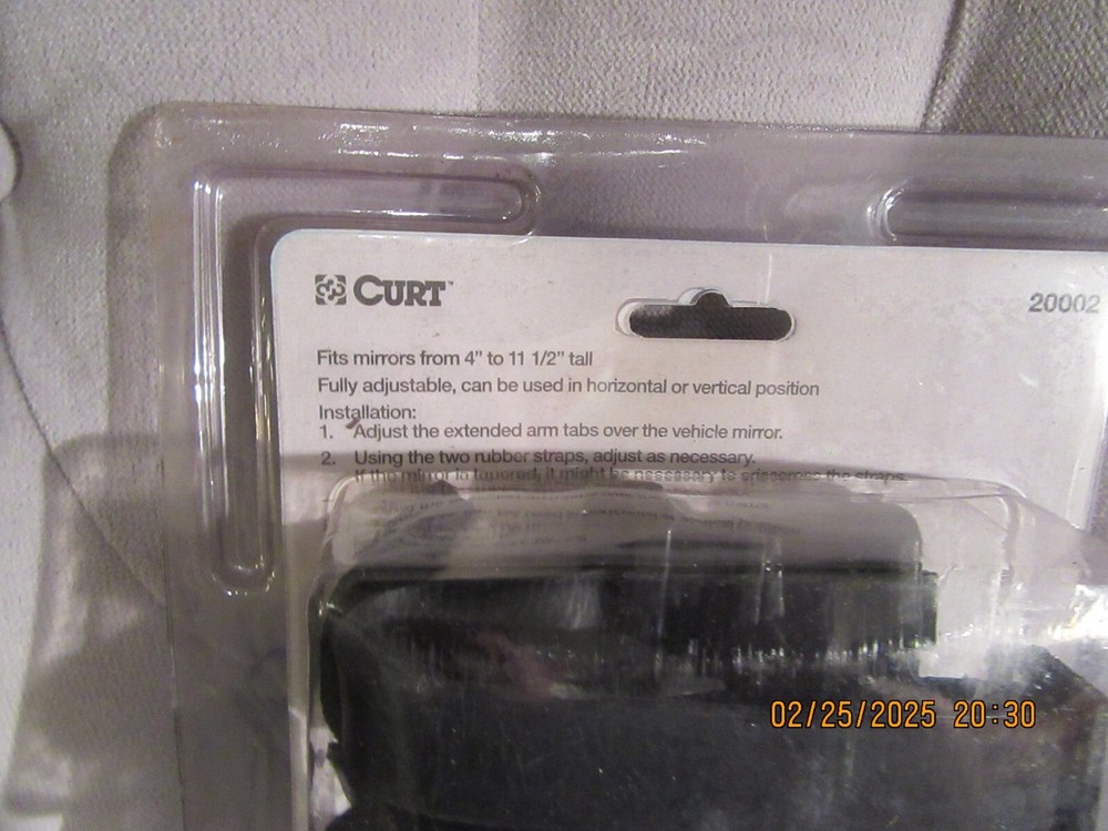 New Curt Extended View Tow Mirror 20002 Perfect Shape!