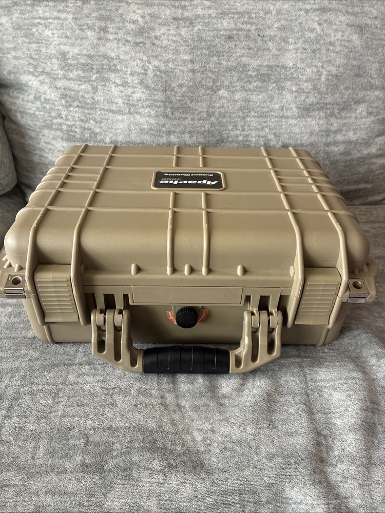 Apache 3800 Weatherproof Protective Case Tan.