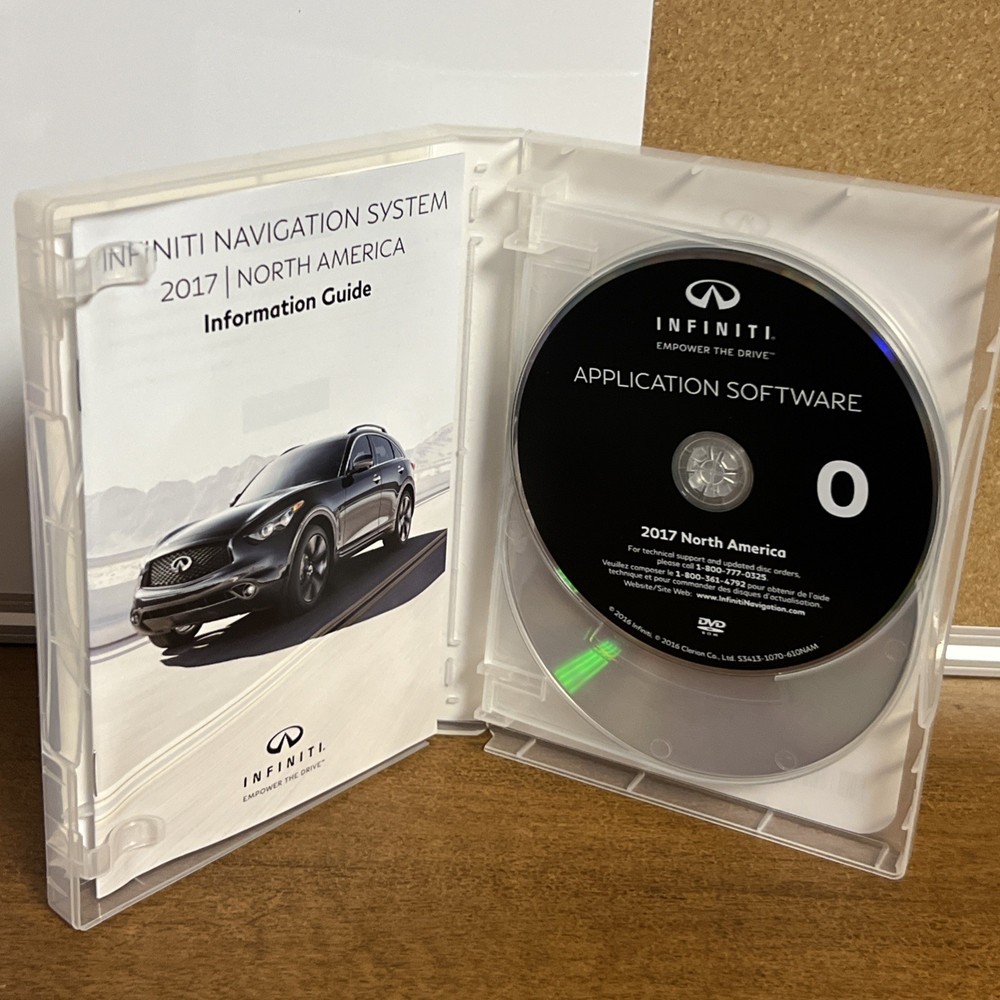 Infiniti Navigation System DVD 2017 North America Map Version X9 Complete OEM