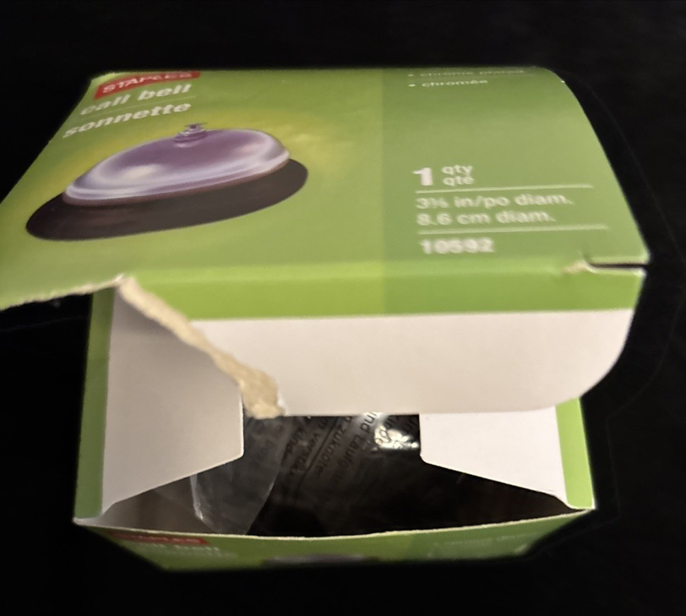 STAPLES CALL BELL chrome plated