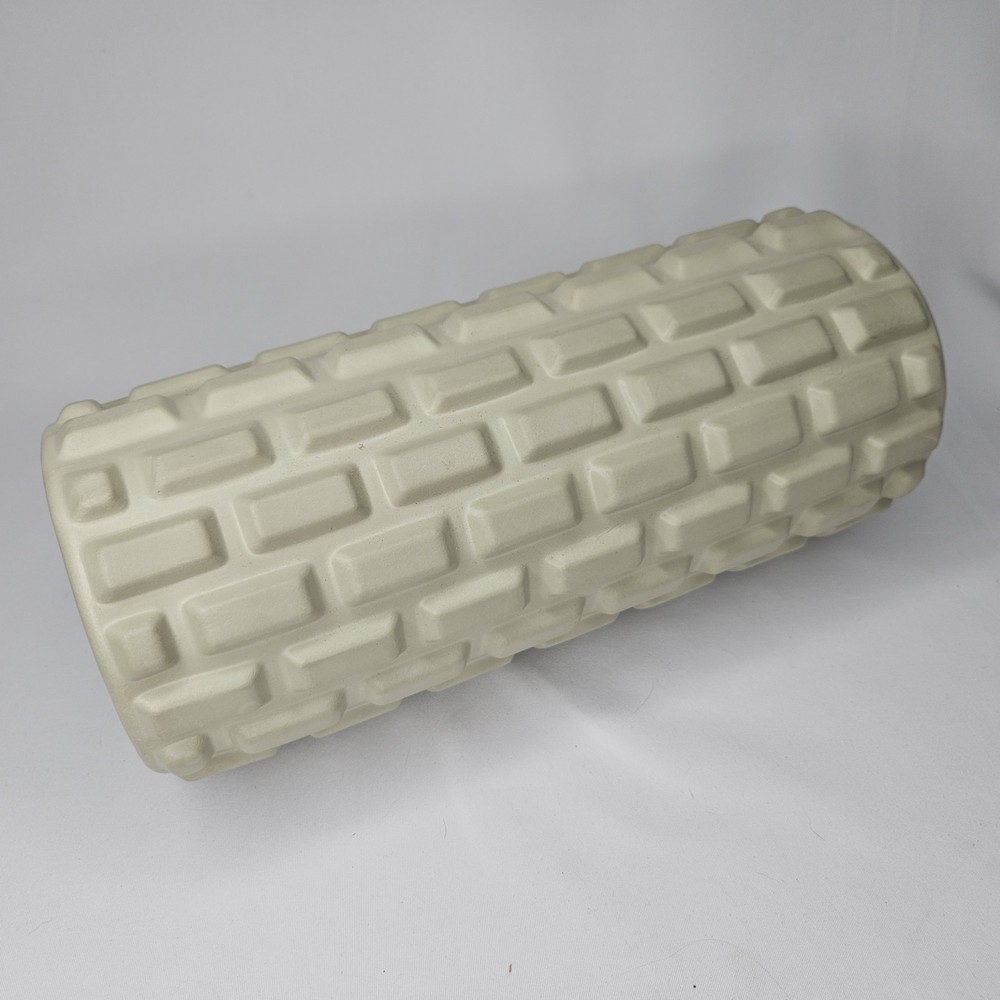 12" U.S. Army Massage Grid Foam Roller Solid Core Official Licensed 5.5" Beige