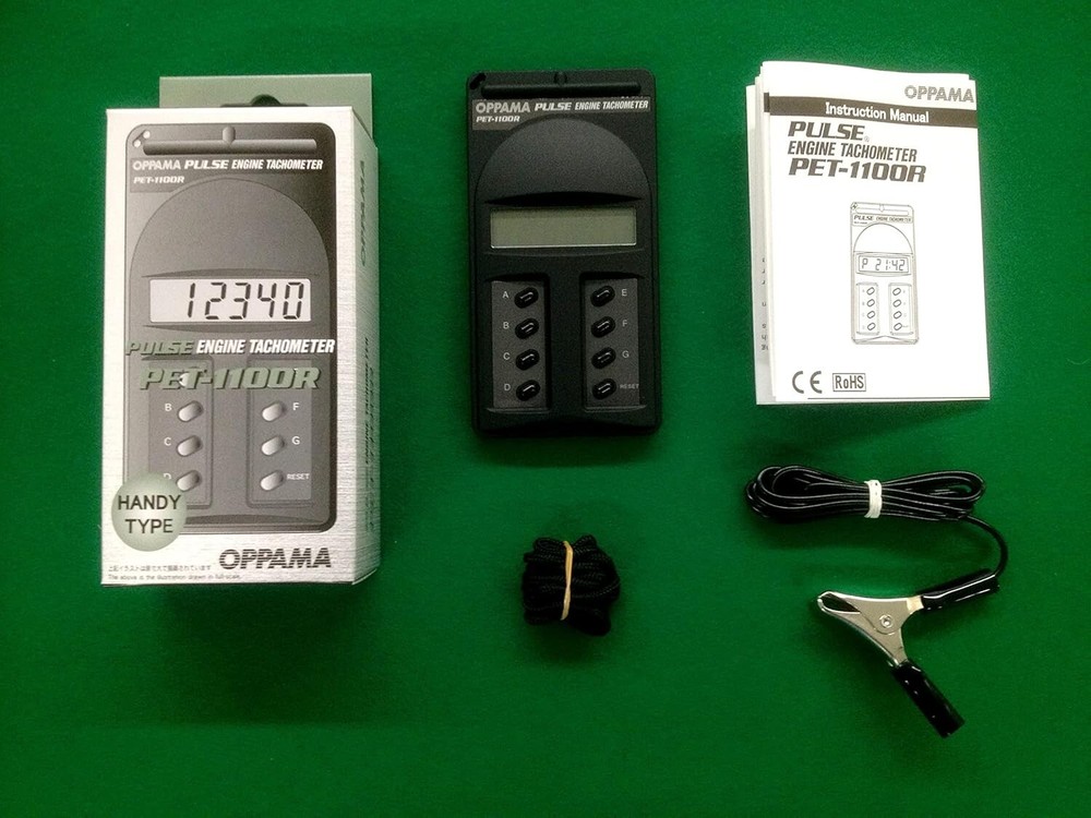 NEW OPPAMA PULSE ENGINE TACHOMETER (GASOLINE ENGINE) PET-1100R