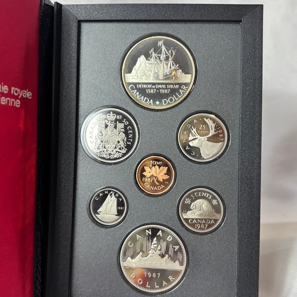 1987 Royal Canadian Mint Set Double Dollar