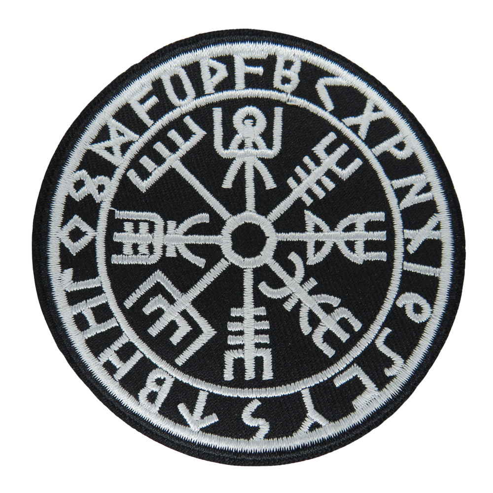 Vegvisir patch Viking patch iron on patch biker punk patch iron on