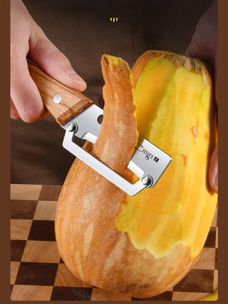 Wooden Multi Functional Vegetable Peeler for Kitchen Veggie Fruit Carrot Orange