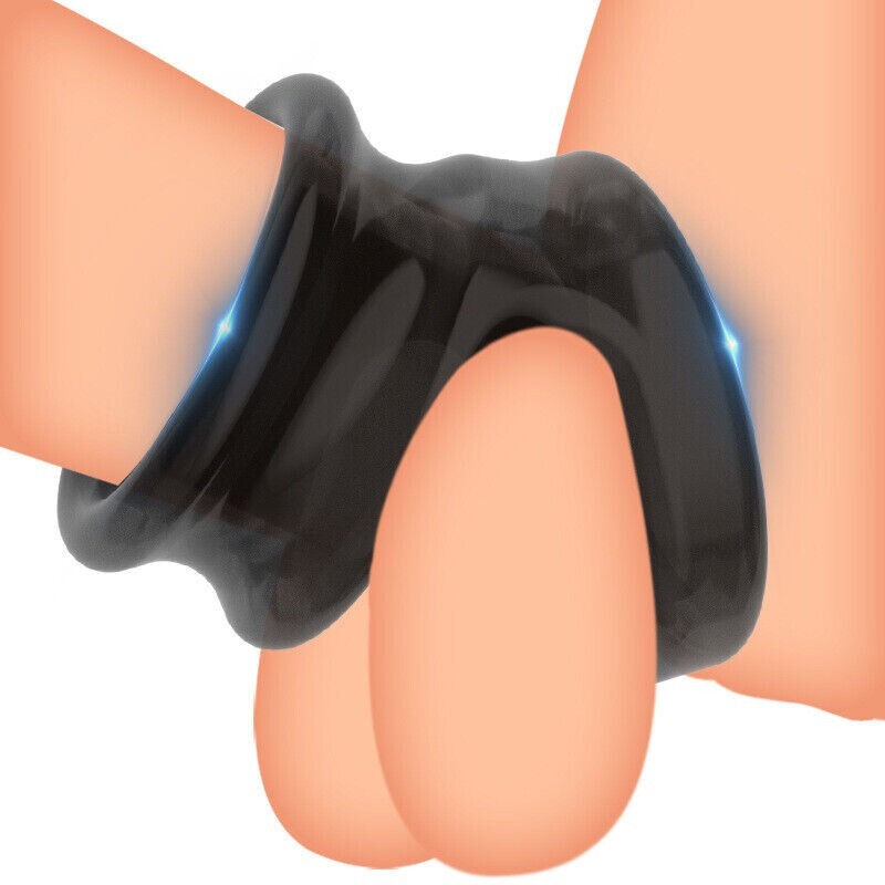 Reusable Ball-Scrotum-Stretcher-Ring-Penis Enhancer Delay Ejaculation for-MALE