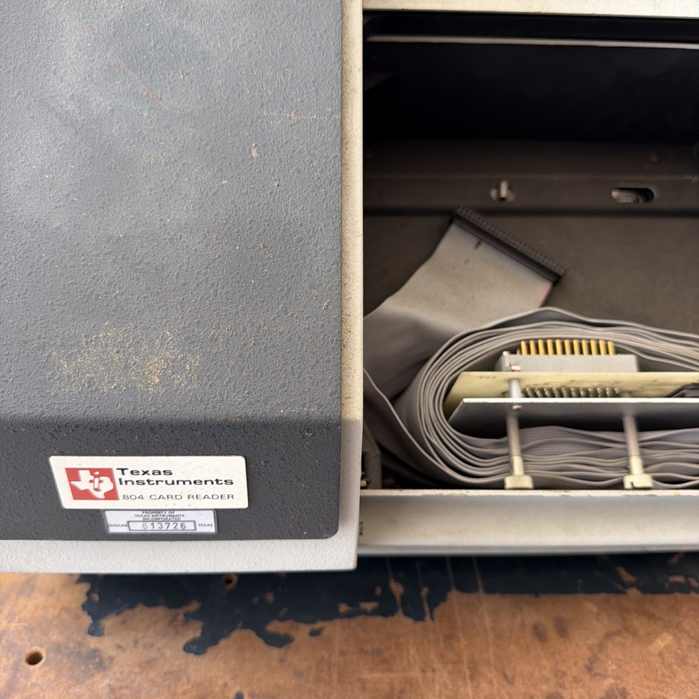 Vintage Texas Instruments Ti 804 Card Reader