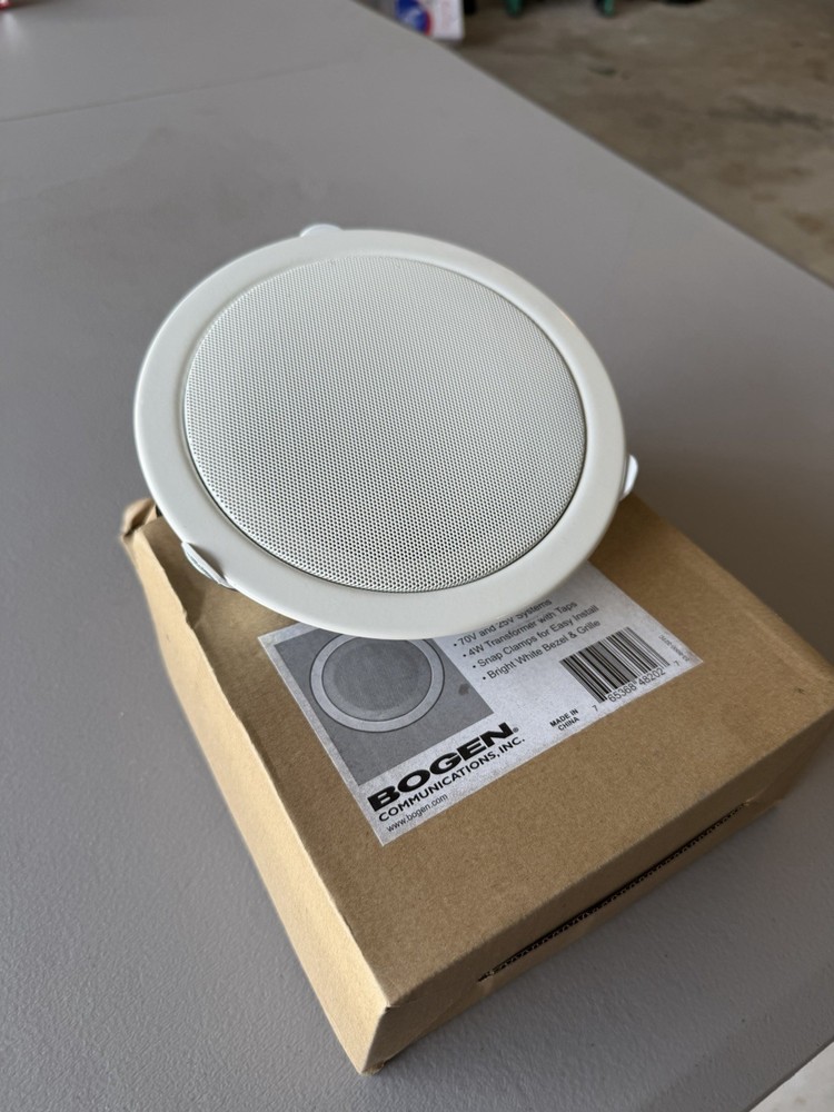 Bogen SEC4T Compact Ceiling Speaker White with Bezel & Grille