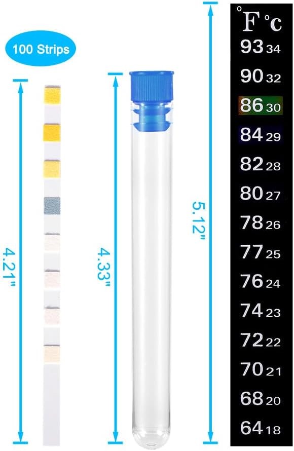 8 in 1 Aquarium Test Kit Fish Tank Test Strips Accurate Water Quality Testing