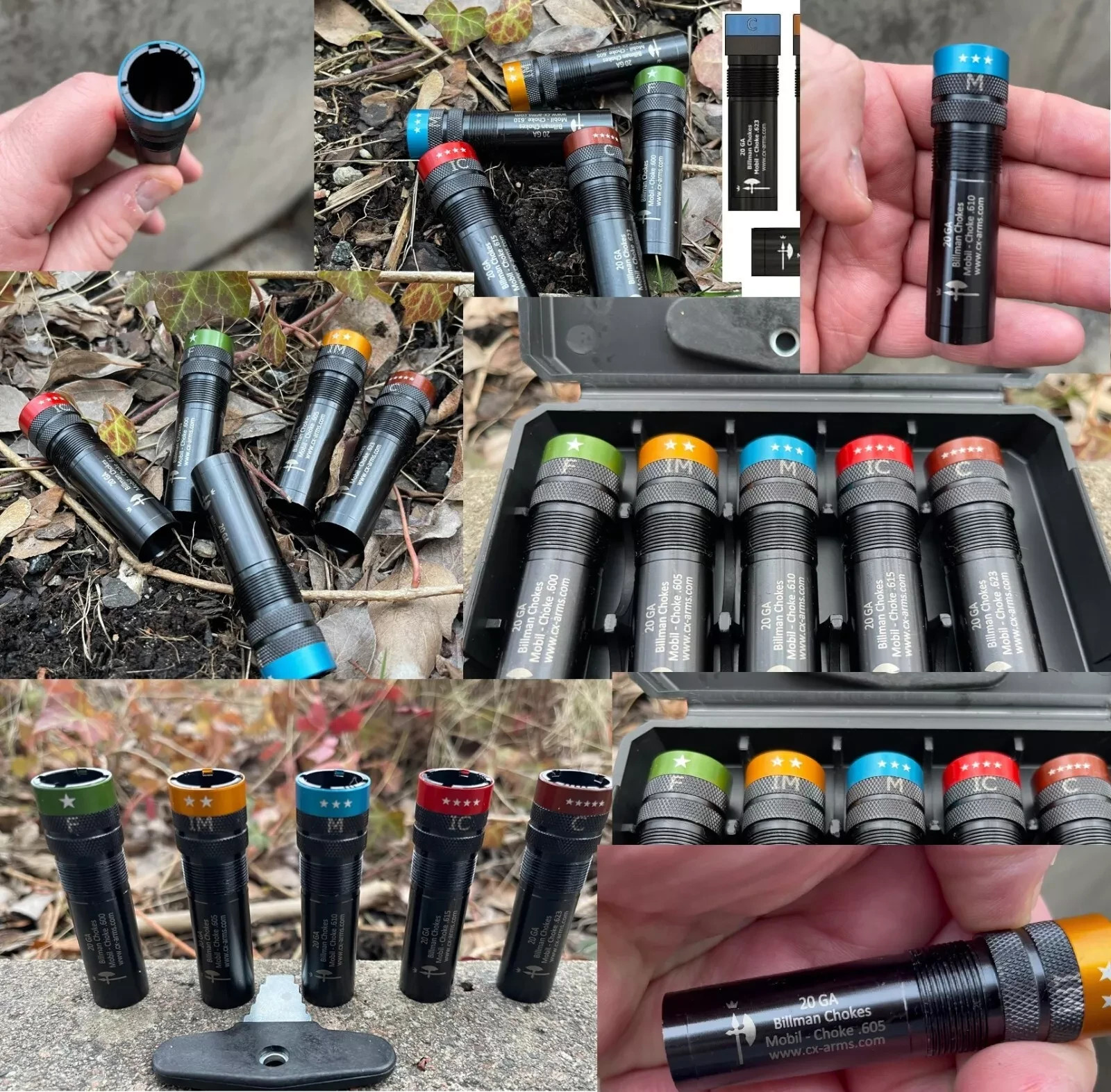 20 Ga MOBIL choke extended none ported black choke 5-set Billman™