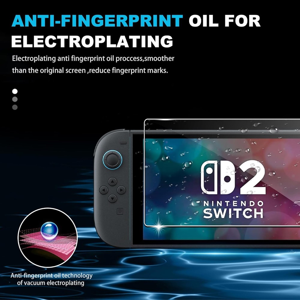 for NS/Nintendo Switch 2 Screen Protector-HD Tempered NS 2-3 pack