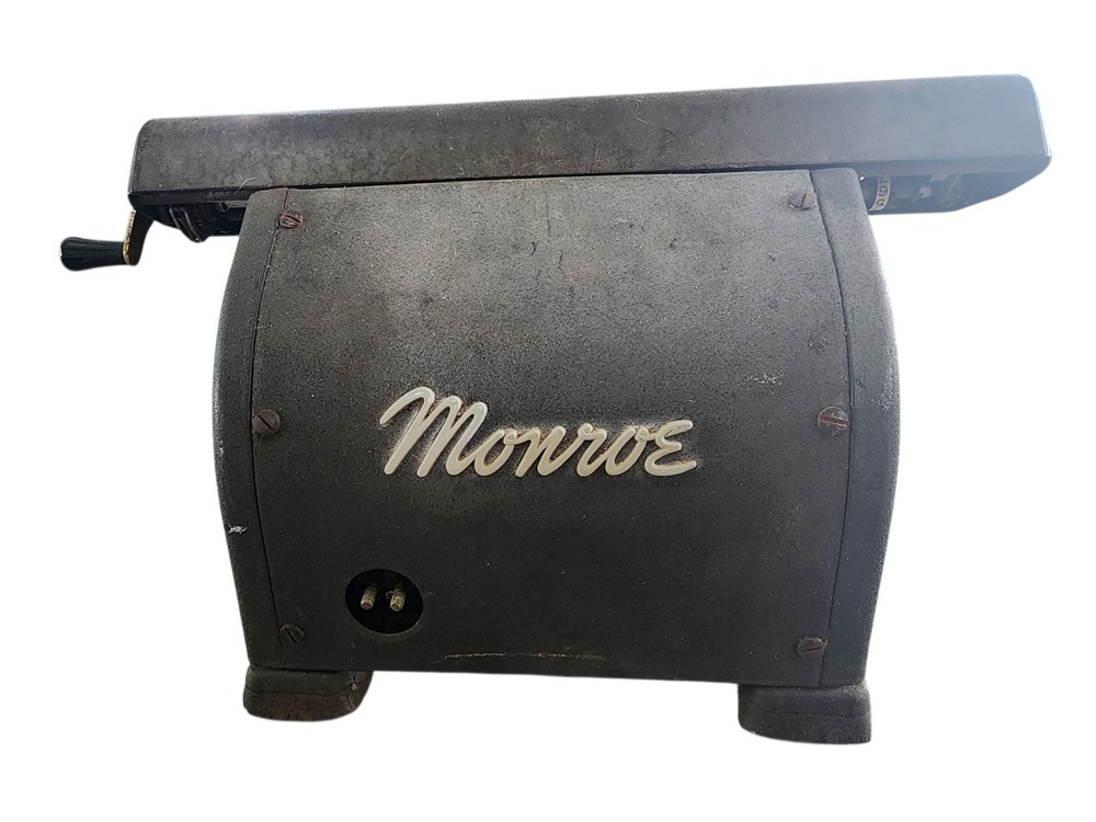 Rare Mach 1 Monroe Ten Key Adding Machine & Monroe LA5-160 Adding Machine VTG