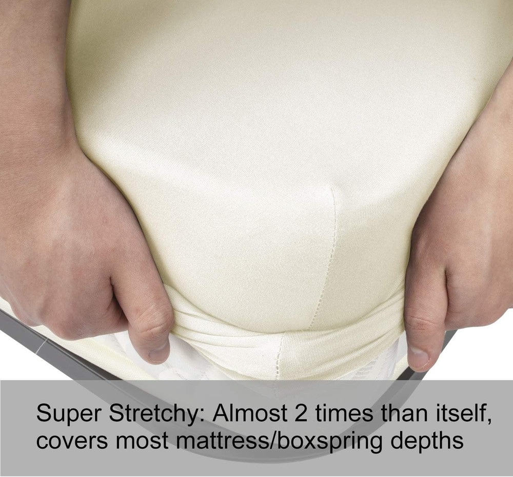 Soft Stretch Extra-Large Fitted Sheet (Sheet Only) — Knit Fabric