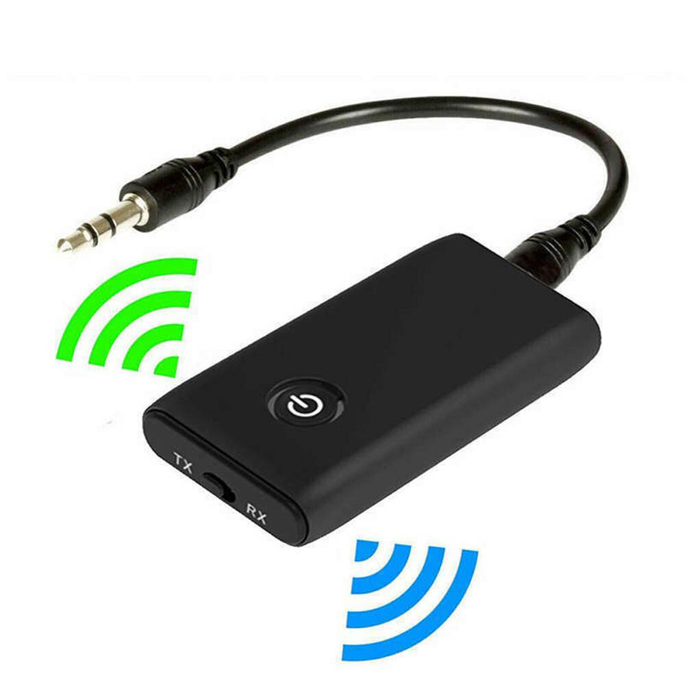 Bluetooth 5.0 Transmitter Receiver 2 IN 1 Wireless Audio 3.5mm Jack Aux Adapter