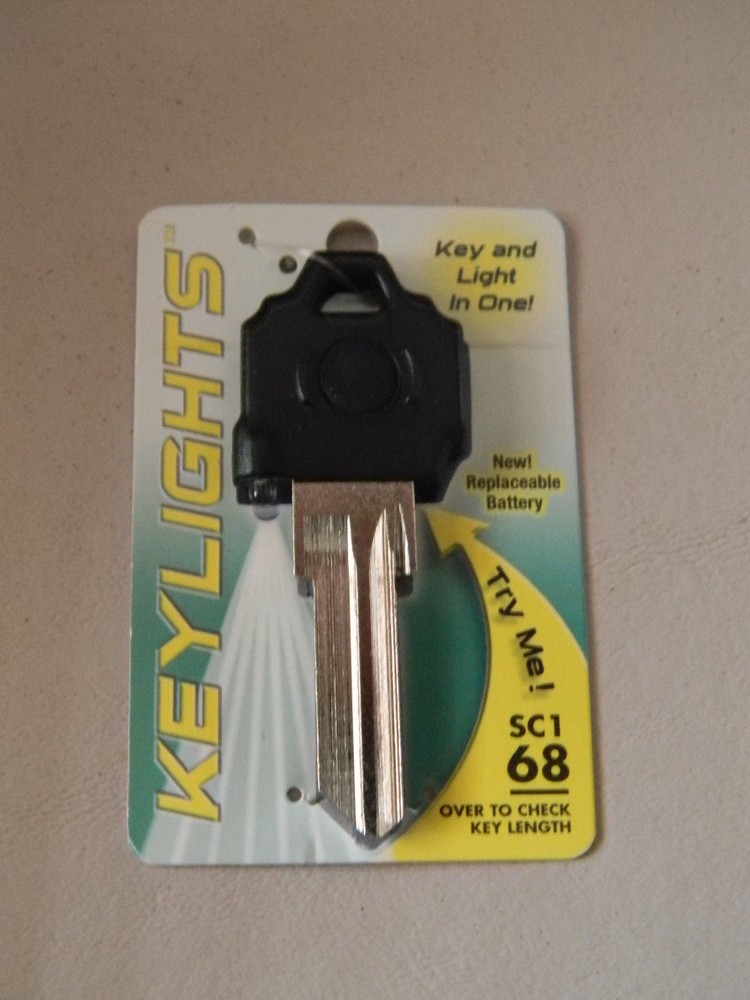 Schlage SC1 Lighted  Key Blank - Black Plastic Head