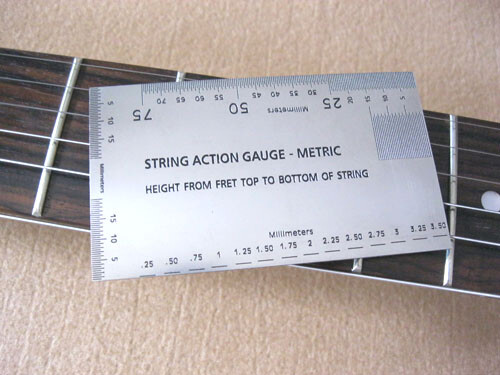 ElmerGuitar String Action Gauge In metric