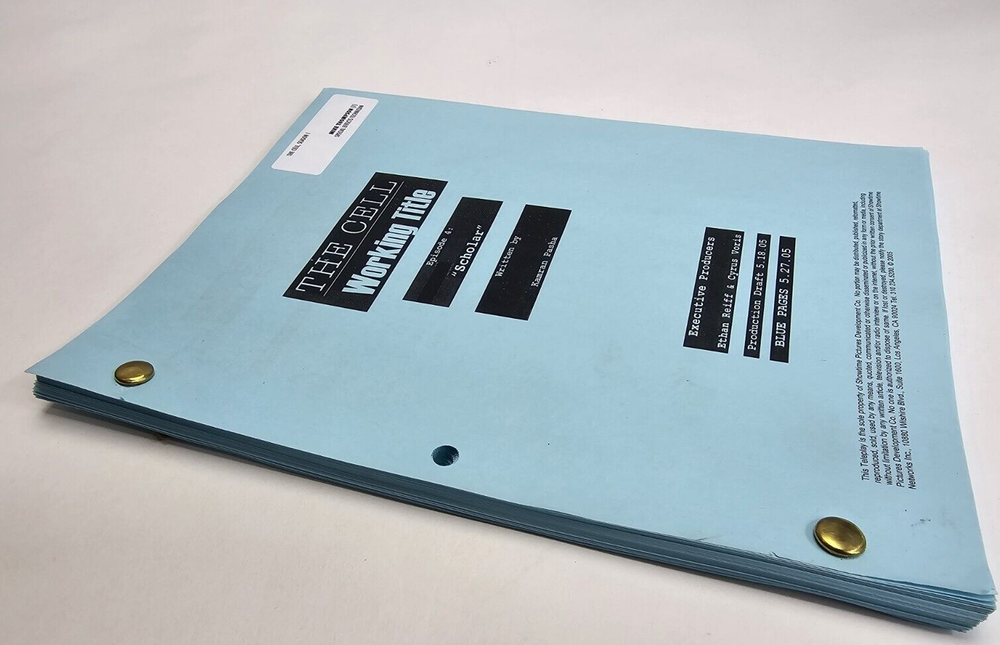 SLEEPER CELL / Kamran Pasha 2005 TV Script, Michael Ealy & Oded Fehr "Scholar"