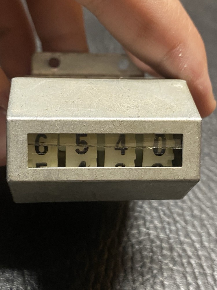 Vintage Electro Counter & Motor Co 4 Digit Counter