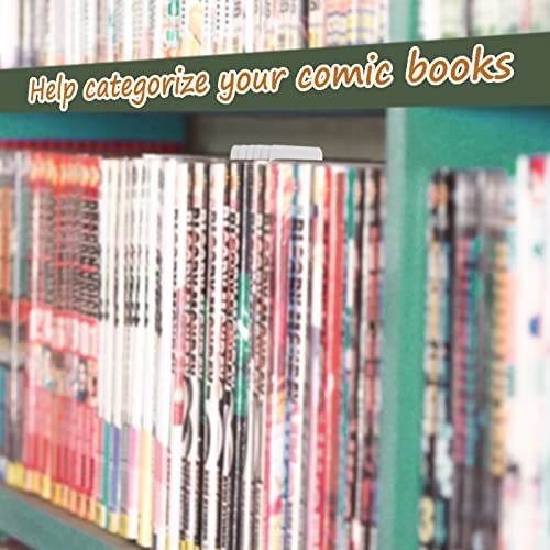 100 Comic Book Dividers with Tabs - Frosted Plastic Separators for Storage Boxes