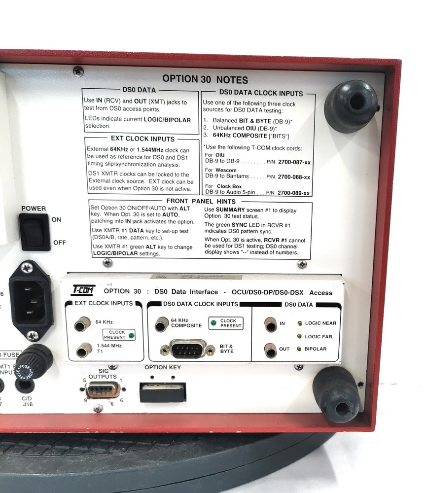 T-Com 440B T-ACE Digital Communication Test Set w/ 30 Data Interface & 7 SW Opt