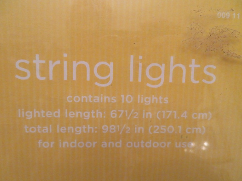 String Lights 10 Drum or Barrel Multicolor Lights NEW