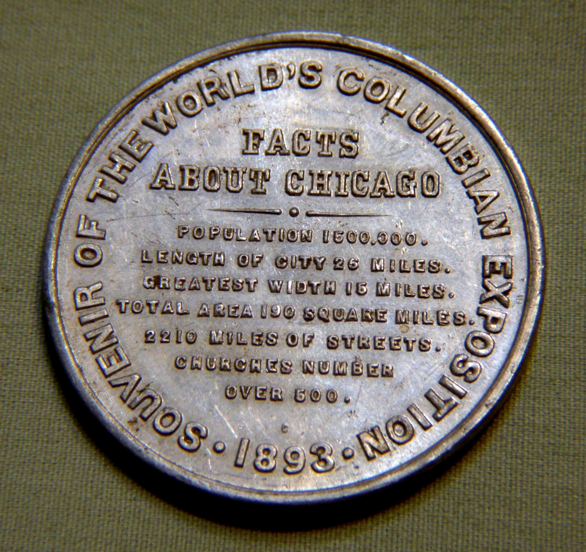 1893 Columbian Exposition So Called Dollar Token Landing Of Columbus - Lot 578