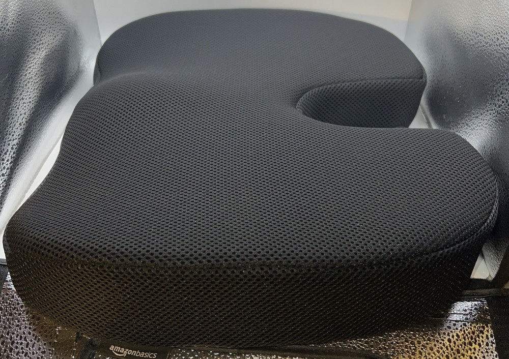 Amazon Basics Memory Foam Contoured Seat Cushion Pressure Relief Support