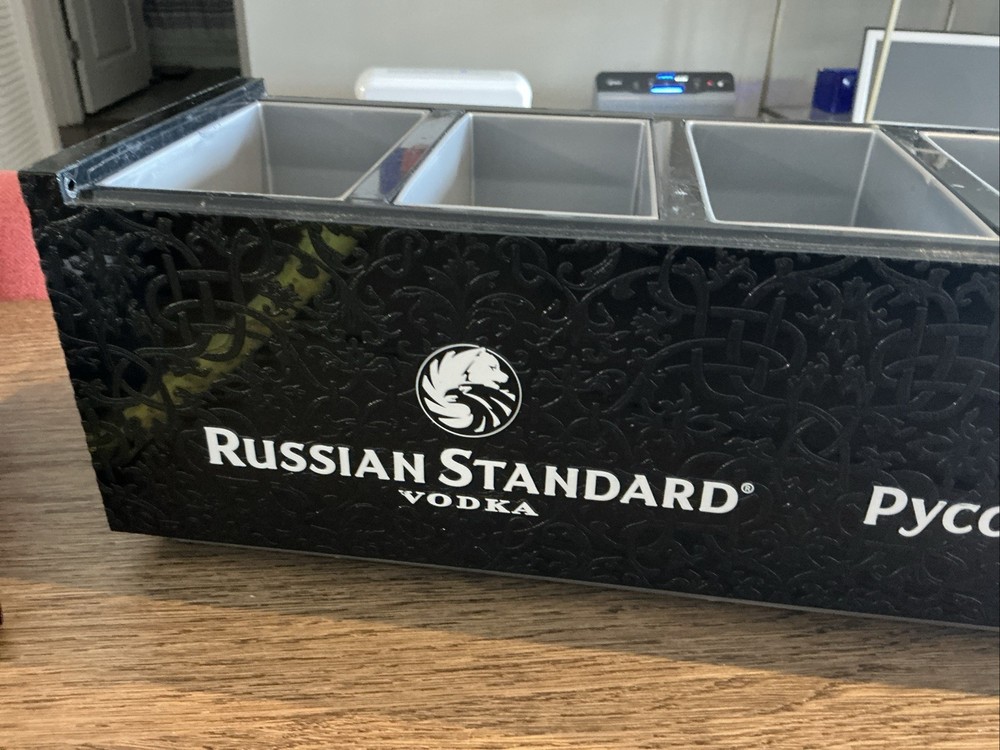 Russian Standard Vodka Bar Condiment Caddy 5 Compartments - READ