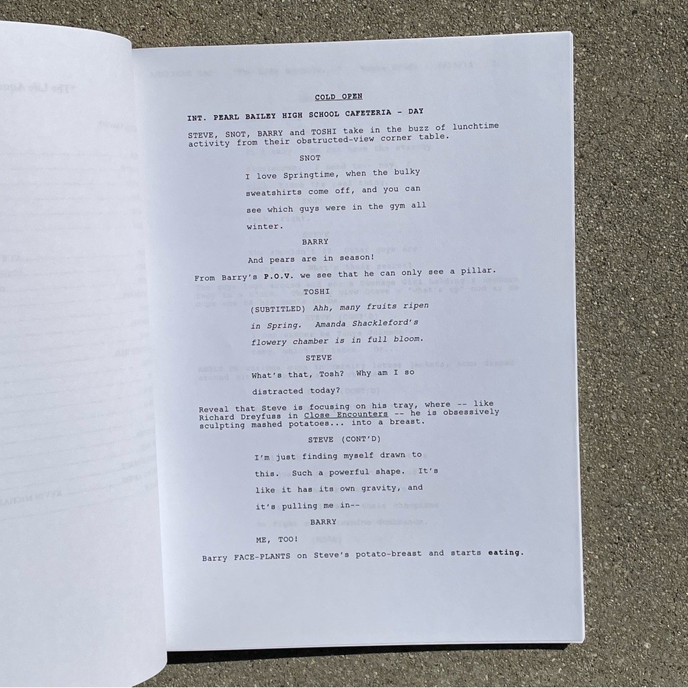 American Dad 2014 Production Used Table Draft Script James Hetfield Episode!
