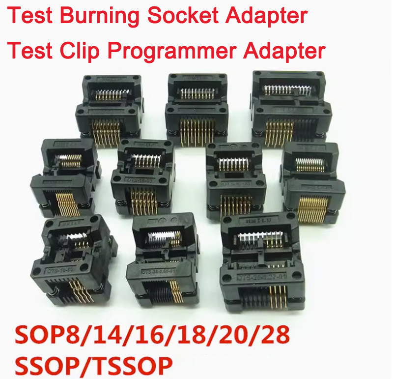 1pcs Test Burning Socket Adapter Test Clip Programmer Adapter SSOP/TSSOP/SOP8-28