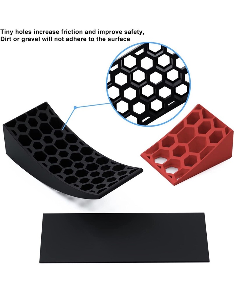 CAMPER LEVELER Curved RV Camper Trailer Leveling Blocks & Chock Kit, 2-Pack