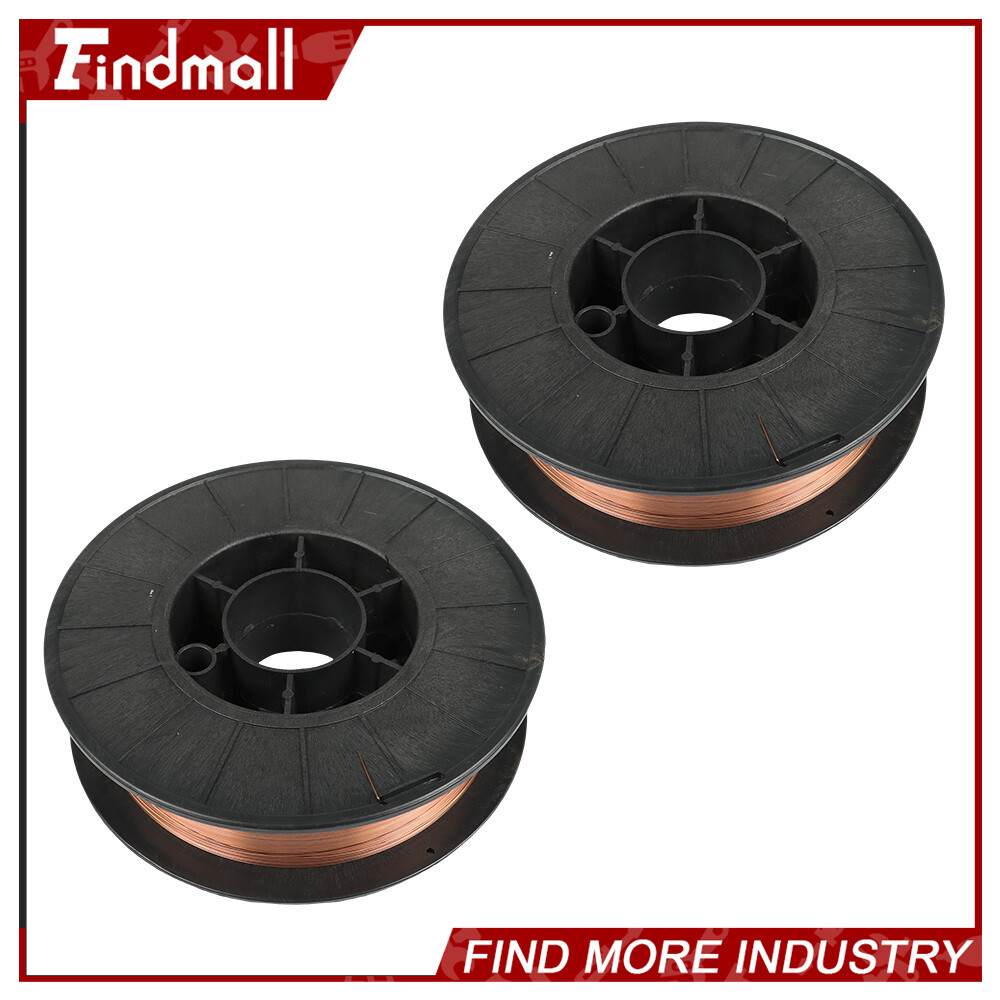 Findmall 2 Roll ER70S-6 .023" (0.6 mm) Mild Steel MIG Welding Wires (2 x 10-Lbs)