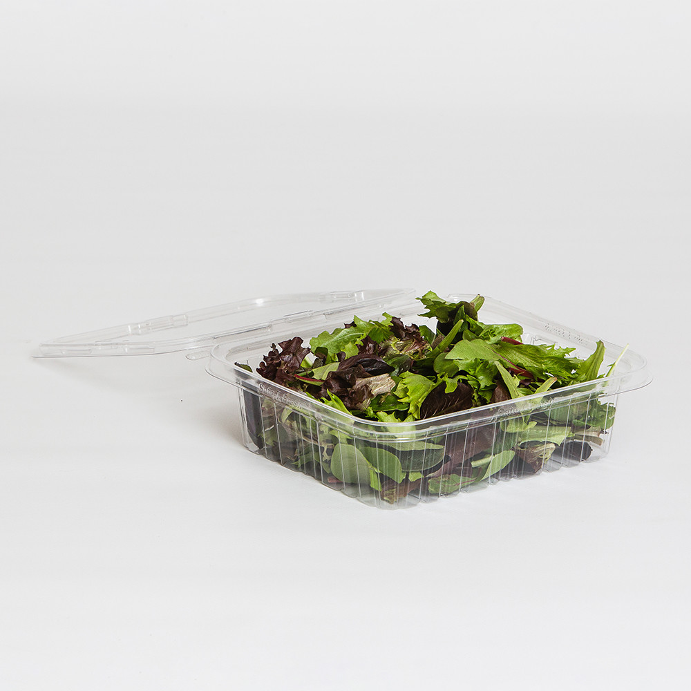 Inline Plastics 48 oz Safe-T-Fresh Tamper Resistant Hinged Container | 150/Case