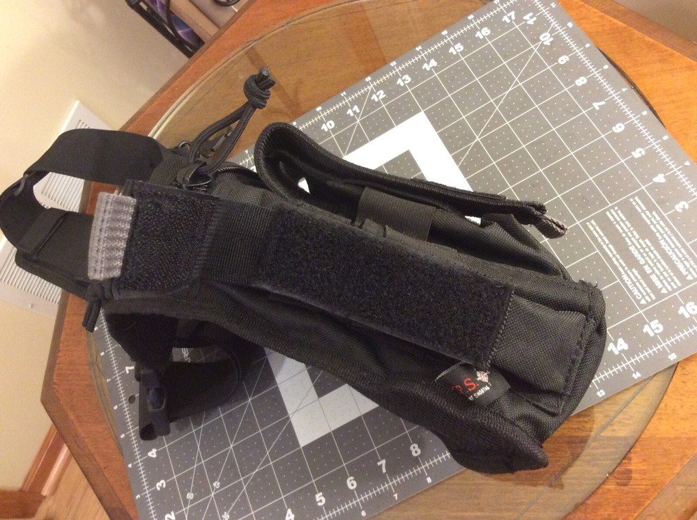 G Outdoors Black Tactical Rapid Deployment Pack Durable Sling Backpack