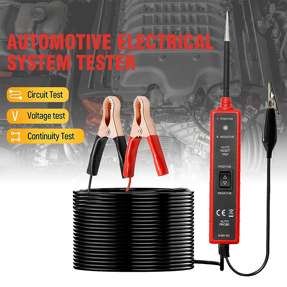 6-24V Car Digital Power Circuit Electrical Tester Test Circuit Device System US