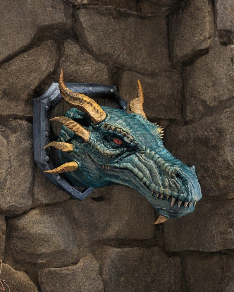 Western Dragon Trophy Wallmount - 3D Printed